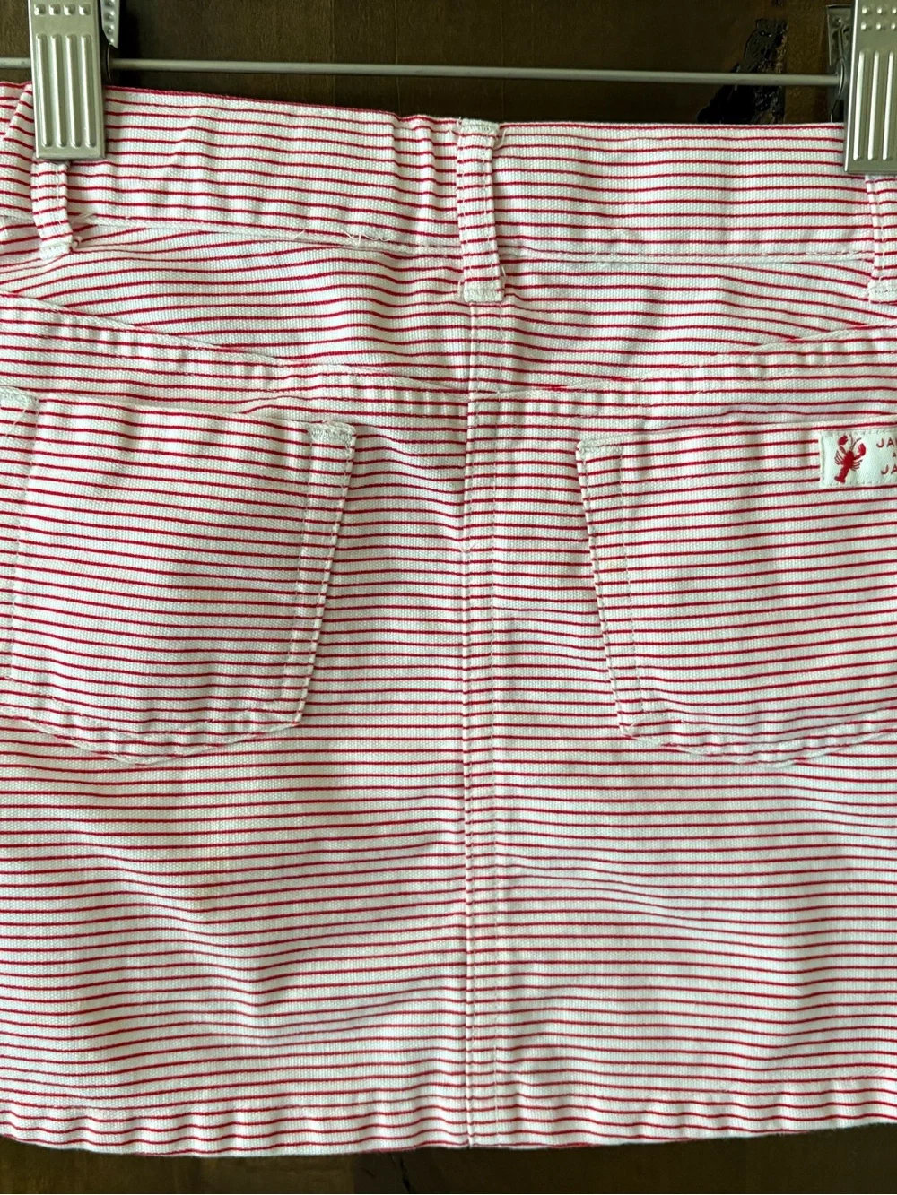 Girls “Janie & Jack “ Red Stripe Skirt 4